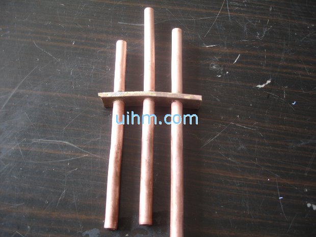 induction brass soldering copper pipes