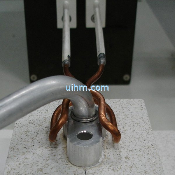 UHF induction brazing stainless pipe